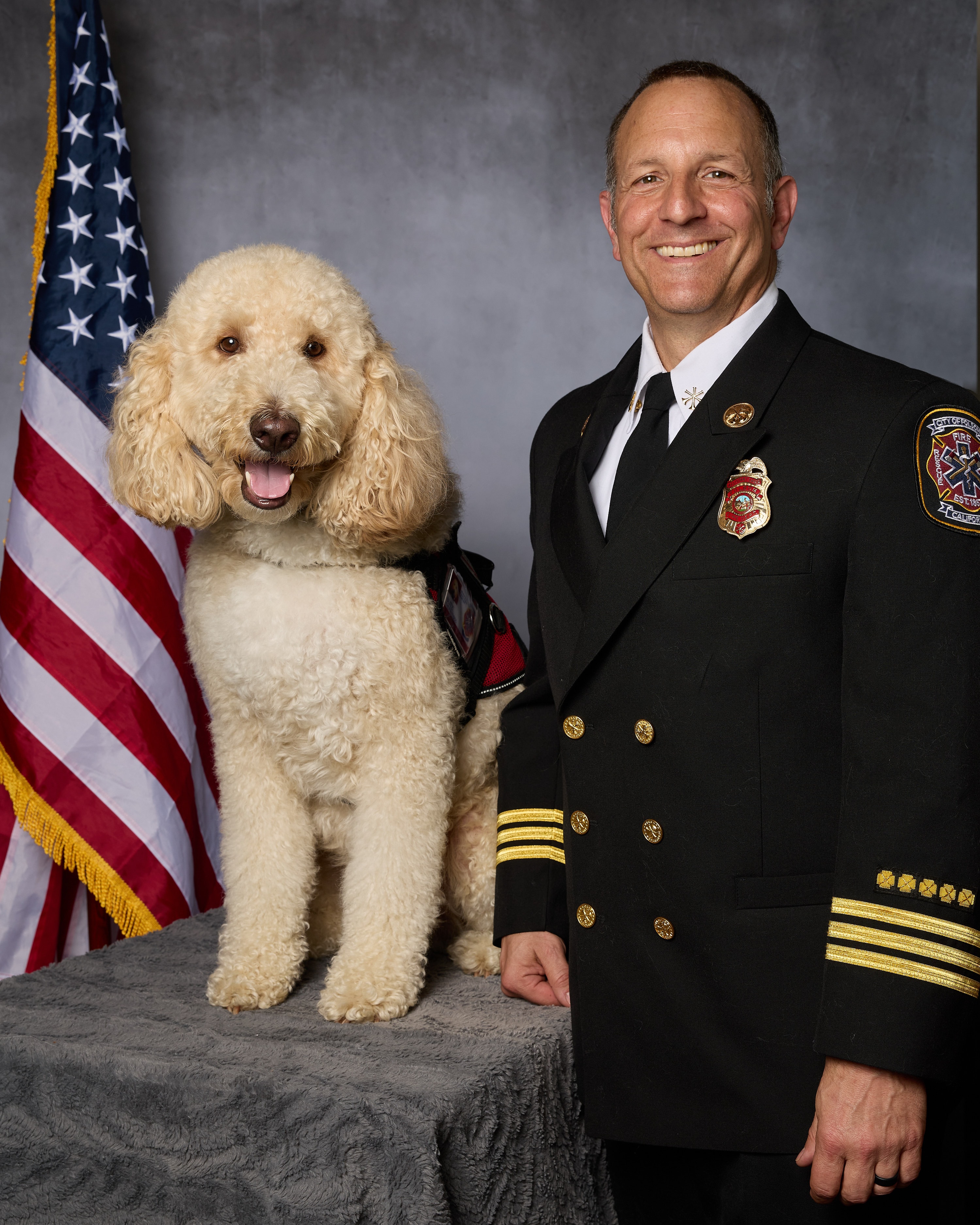 Ret. Asst. Chief Mark Piacentini — handler portrait