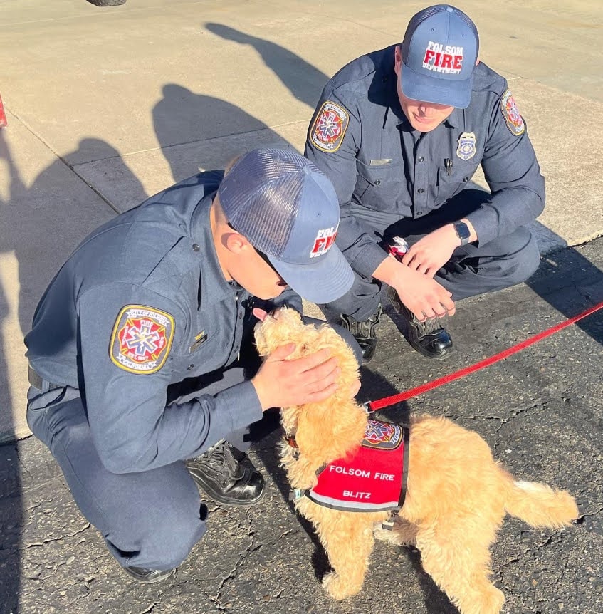 First responders at a community gathering