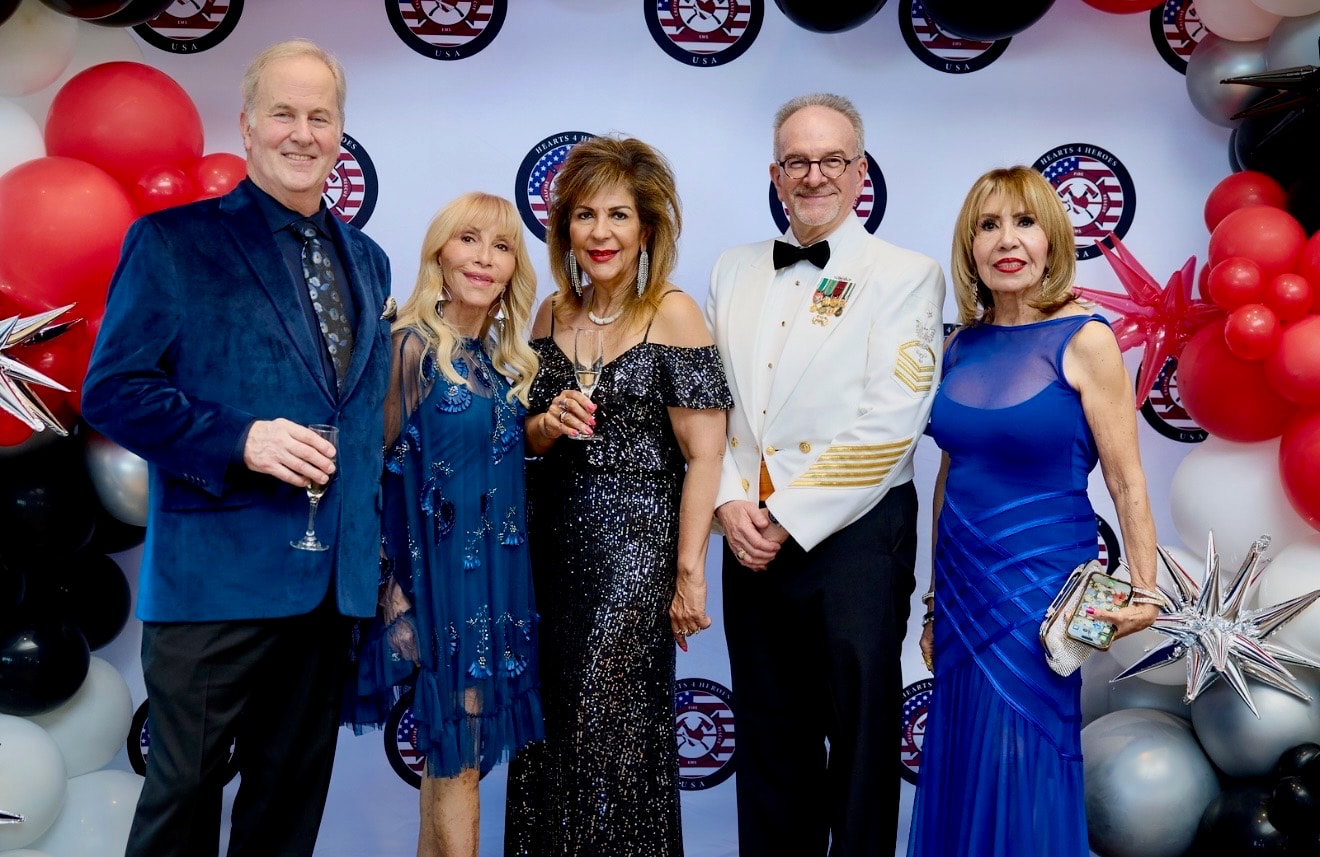 Hearts 4 Heroes USA event guests with Cummings Properties